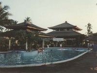 IDN Bali 1990OCT WRLFC WGT 087  Back to the hotel for a quick dip to freshen up before heading out on the town ..... again : 1990, 1990 World Grog Tour, Asia, Bali, Date, Indonesia, Month, October, Places, Rugby League, Sports, Wests Rugby League Football Club, Year